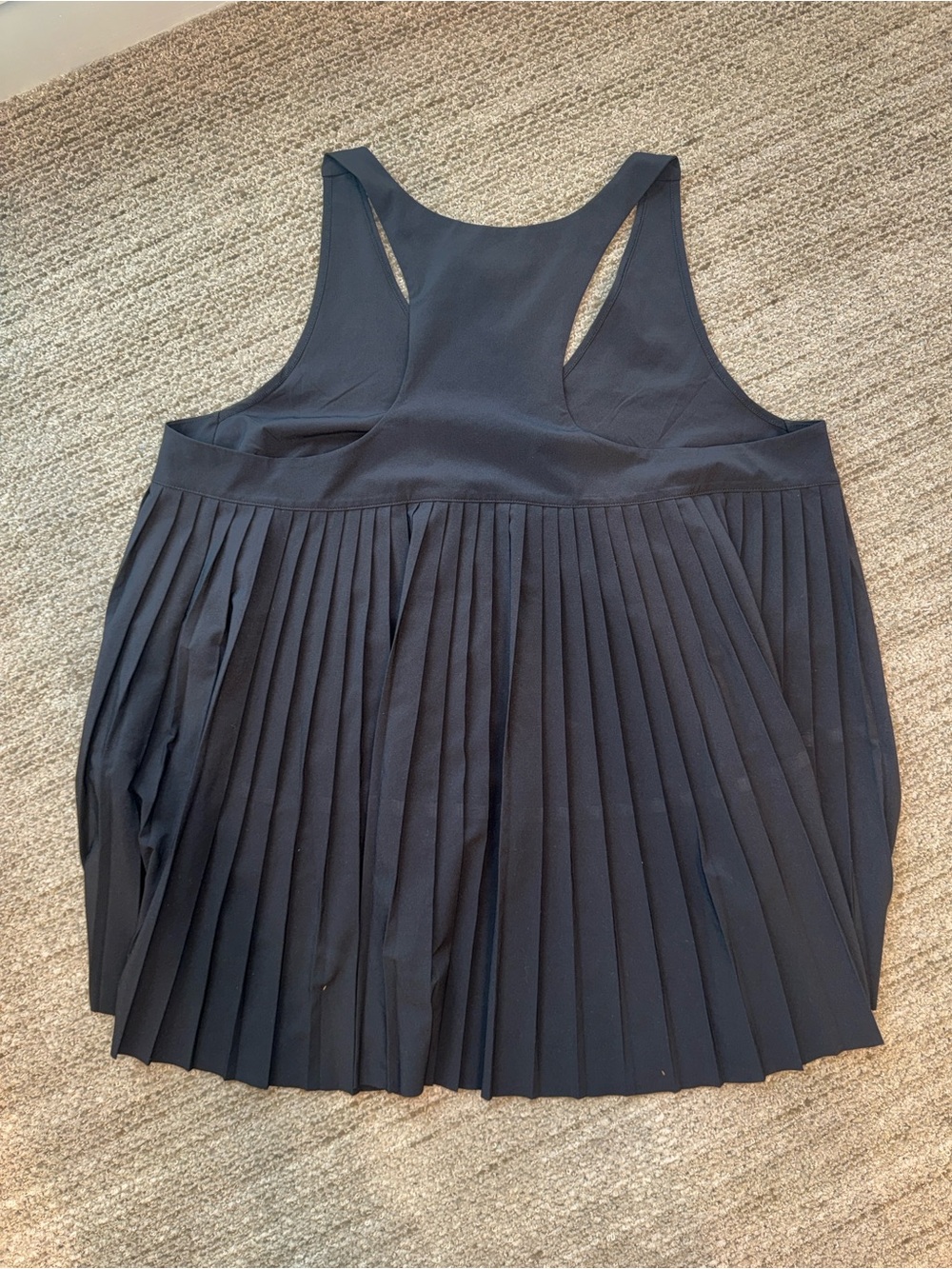 Athleta Swing Forward Pleated Black Racerback Active Tank Size XL - Picture 6 of 6